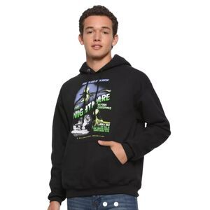 The Nightmare Before Christmas Movie Poster Men's Hoodie Sweatshirt Size Large